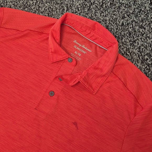 Tommy Bahama Other - Tommy Bahama IslandZone Polo Shirt Mens XL Red Heather Golf Performance